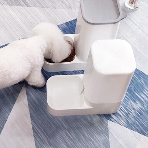 Large Capacity For Pet Dog Cat Automatic Food Feeder Detachable Bowl Water Dispenser Fountain Device Pet Supplies