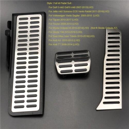 Car Accessories Footrest Gas Brake pedal Clutch Pedal For Skoda Octavia A5 Yeti Superb For Seat Altea Leon Toledo For Audi A3 TT