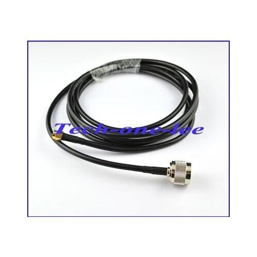 Free shipping (10 pieces\lot) Pigtail cable Straight SMA male Plug to N Male Plug connector Extension cord RG58 2 M