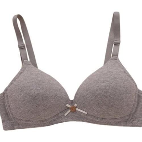 Girl bra cotton thin section development period no steel ring zero bond student underwear high school early Chinese chest