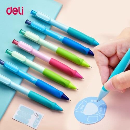 Deli S353 0.5 0.7 0.9mm pencil lead Cute Candy Color mechanical pencils For Writing Kids Gift School Supplies Stationery