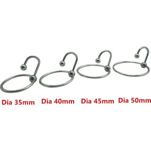 Dia 35/40/45/50mm as 1 set Top quality stainless steel metal penis cock ring delay time erection sex toys for men
