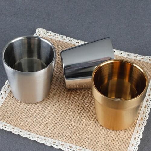 Hot Double Wall 304 Stainless Steel Mugs Beer Wine Cups Coffee Mug Tumbler for Bar Home Drinkware