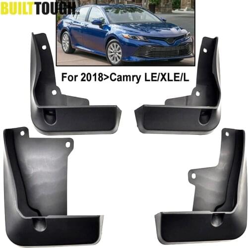 Set Molded Car Mud Flaps For Toyota Camry 2018 2019 Base LE XLE XV70 Mudflaps Splash Guards Mud Flap Mudguards Fender Styling