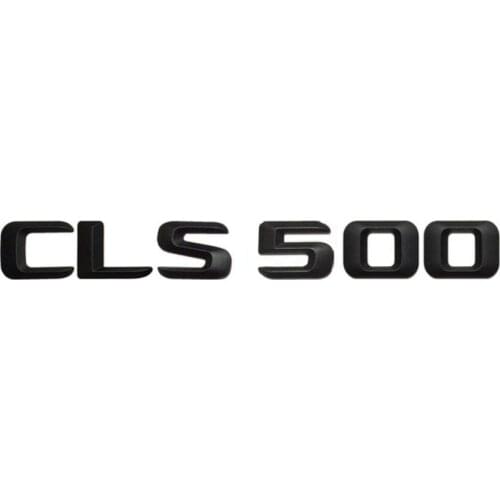 Matt Black " CLS 500 " Car Trunk Rear Letters Word Badge Emblem Letter Decal Sticker Stickers for Mercedes Benz CLS Class CLS500