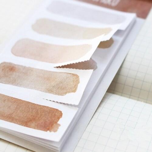 Cute Watercolor sakura Memo Pad Diary Stickers Pack Kawaii Planner Stickers School Office Supplies