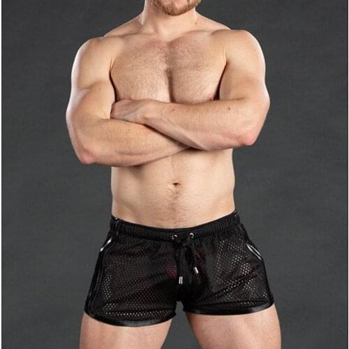 2020 New Gym Mens Sport Running Shorts Quick Dry grid Workout Short Pants GYM Wear Men Soccer Tennis Training Beach Swim Shorts