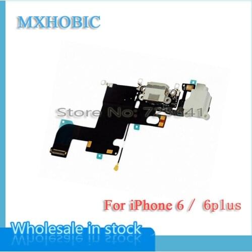 MXHOBIC 50pcs/lot USB Charger Dock Charging port Connector Flex Cable for iPhone 6 6G Plus free shipping