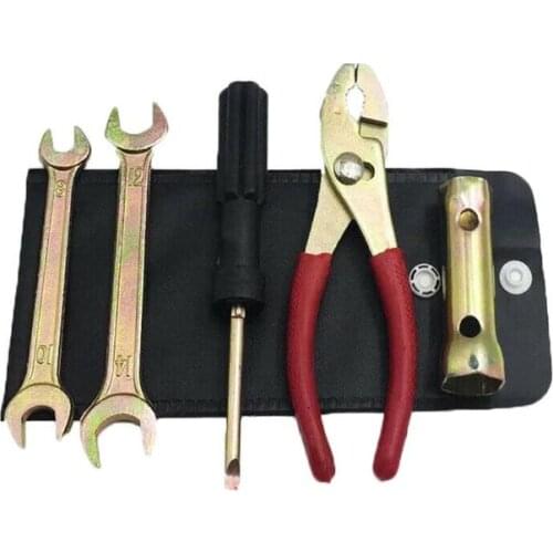 5 Pcs/set Motorcycle Repair Tool Set Pliers Wrench Spark Plug Sleeve Tool Kit Screwdriver Motorcycle Tool Accessories