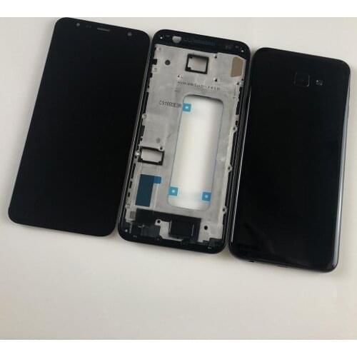 Original For Samsung Galaxy J4 Core J410 SM-J410F J410F LCD Display Touch Screen+Housing Front Frame and Battery Back Cover+Logo