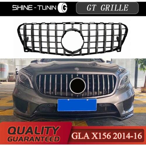 Front Grille suitable for M-B GLA GT GTR GRILLE GLA180 GLA200 GLA250 GLA45 GLA CLASS 2014-16 ABS X156 MESH