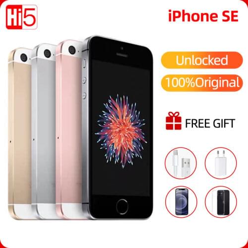 Unlocked Original Apple iPhone SE Dual Core A1723/A1662 2GB RAM 16GB/64GB ROM 4.0" Chip A9 iOS LTE Touch ID Smartphone Cheap