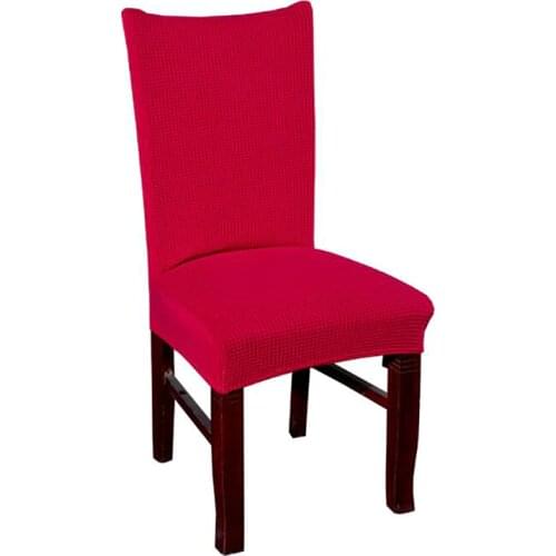 Stretch Spandex Removable Dining Room Chair Covers Slipcover Living Room Home Party Wedding Decoration Chair Cover Solid Color