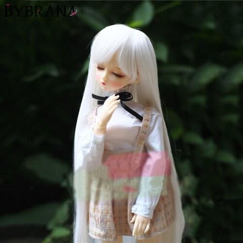 Bybrana Bjd Wig Girl Multiple Colour Long Hair 1/3 1/4 1/6 1/8 SD Dolls Free Shipping