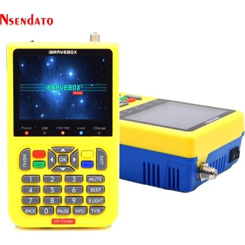 3.5 inch LCD V8 Finder HD DVB-S/S2 Digital Satellite Finder HD H.264 MPEG-4 DVB S S2 Satellite Meter Full 1080P FTA Satfinder