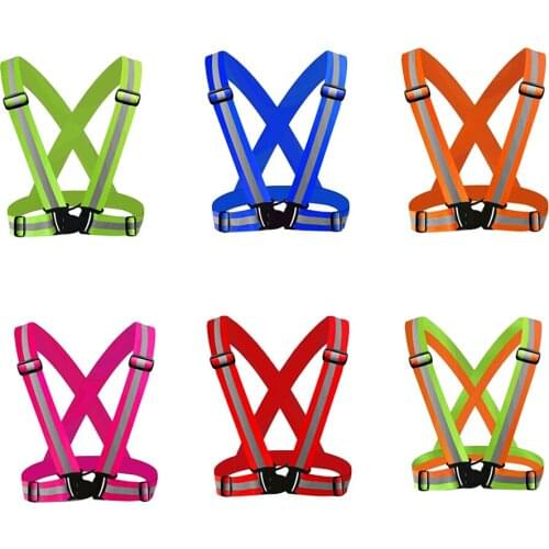 Reflective Safety Vest, Bright Construction Vest Belt with Reflective Strips, High Visibility Vest for Working Outdoor
