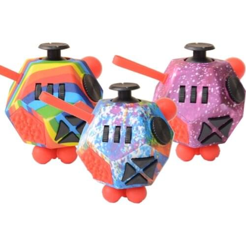 Anxiety Stress Relief Attention Decompression Plastic Focus Fidget Gaming Dice Toy for Children Adult Christmas Gift Fidget Toys
