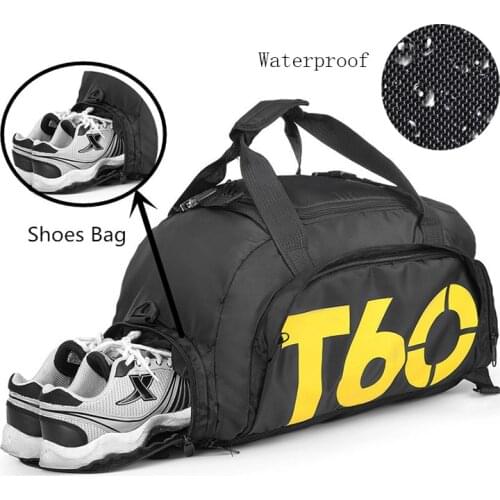 Waterproof Sport Weekend Bag With Shoe Compartment Fitness Training Backpack Ultralight Gym Bags Outdoor Yoga Sports Duffle Bag