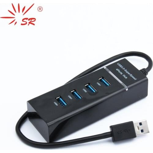 SR High Quantity USB 3.0 Hub 4 Ports Extended With LED Light for Computer PC Laptop