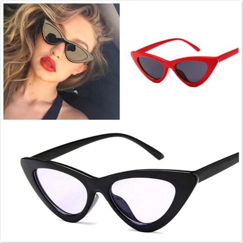 2021 Vintage Cateye Sunglasses Women Sexy Retro Small Cat Eye Sun Glasses Designer Colorful Eyewear For Female Oculos De Sol