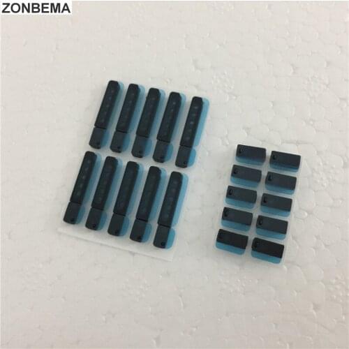 ZONBEMA 100pcs/lot Original New dock Anti Dust-Proof Grill Mesh Net With Rubber Gasket Adhesive Glue For iPhone 6S Plus 5.5"