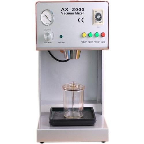 1 Piece CE Certificated AX-2000B Vacuum Mixer with Built-in Pump Variable Speed Equipment for Dental Lab Technicians