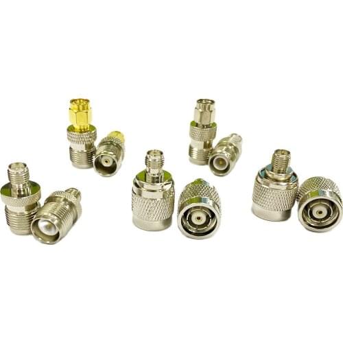 2PCS SMA to TNC RF Coax Adapter Male Female RP Connector Straight NEW for WIFI Router Wireless Modem Wholesale Price