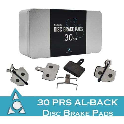 30PRS MTB bike Bicycle Hydraulic brake pad Lightweight AL-Back For Shimano sram avid magura formula hayes zoom