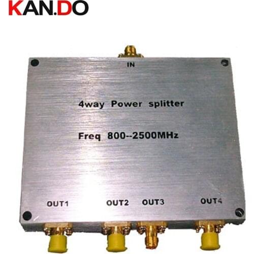 4 Way SMA Power Splitter(380~2500MHz),SMA connector signal divider radio frequency splitter for telecom use