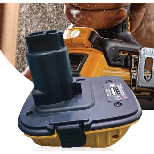 DCA1820 Battery Adapter Automatic Battery Sorting Fireproof ABS Specialized 20V to 18V Power Tool Battery Converter for DeWALT
