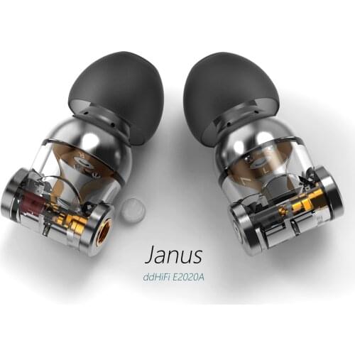 DD ddHiFi E2020A (Janus) MMCX /0.78 Dual Sockets Dynamic In-Ear Monitors Earphones with 2.5mm MMCX OCC Earphone Cable