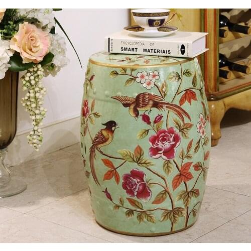 Jingdezhen Antique home porcelain garden stool High Temperatured Glazed chinese porcelain stools