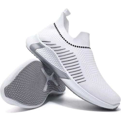 Nice Style Mens Shoes In Autumn and Winter: Breathable Flying Knitting Running Shoes Sock Mouth Leisure and Fashion Sports Shoe