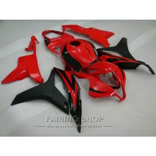 Red black For HONDA fairing kit CBR600 RR 2007 2008 cbr600 rr 07 08 ( 100% fit ) Fairings LL65
