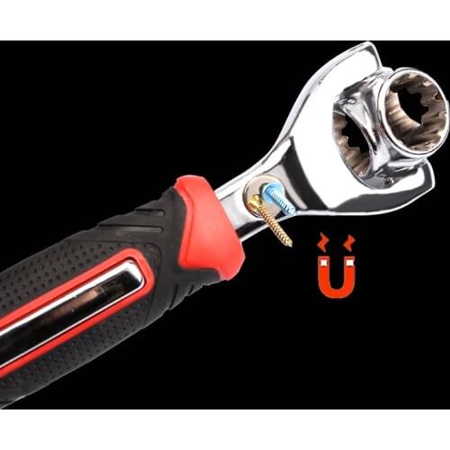 Magnetic Tiger Wrench Car Motorbike Repair Spanner 48-in-1 Multi-functional CRV Socket Wrench Key