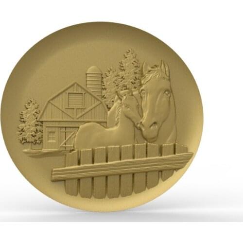 Horse 3D model relief STL model for CNC Router carving engraving artcam type3 aspire M400