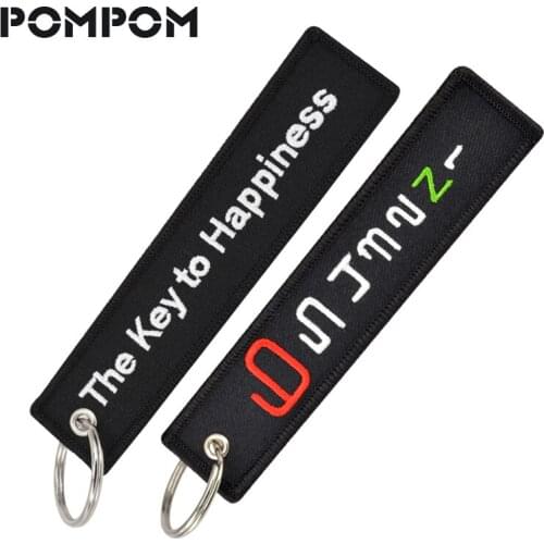 Fashion 6 5 4 3 2 N 1 Launch Keychain for Motorcycles Cars Stalls Tag OEM Keychain Cool Embroidery Happiness Key Fobs Key Holder