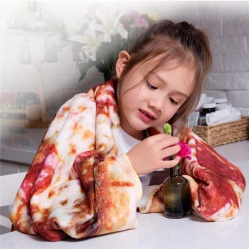 Infant Baby Flannel Blanket Soft And Comfortable Biscuits Pancake Tortilla Blanket Pizza Blanket Rest Protection Swaddling