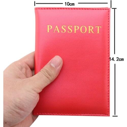 1PC Fashion New PU Women Passport Holder Couple Models Girls Travel Passport Cover Unisex Card Case Man Card Holder