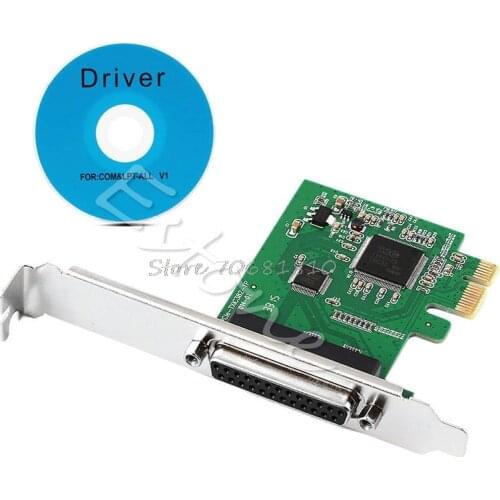 Parallel Port DB25 25Pin LPT Printer to PCI-E Express Card Converter Adapter Drop Shipping