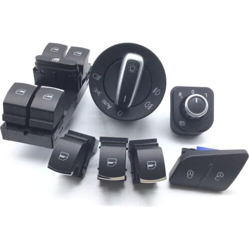 Window headlight mirror lock/unlock switchswitch for VW Passat b6/3c 3C0962125B 5ND959565B 5ND941431b 5ND959857 5ND959855