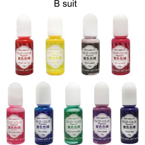 Pigment Coloring Dye UV Resin Colorant Resin Pigment Solid Resin Dye Epoxy Resin Handmade Crafts DIY Jewelry Making 9colors/set
