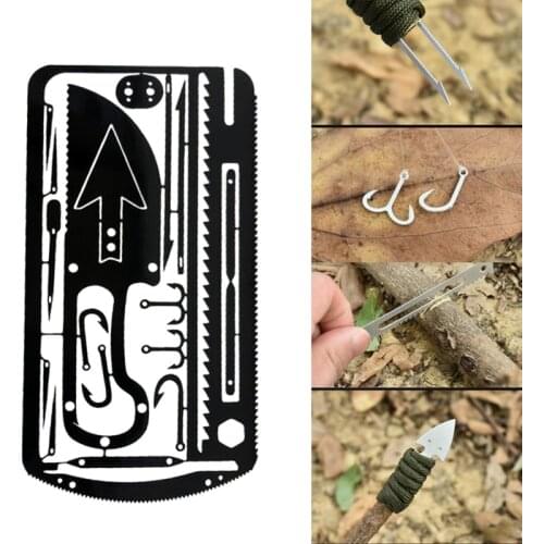 22 In 1 Fishing Gear Multi-Tool Outdoor Camping Survival Tools Hunting Emergency Survival EDC Kit