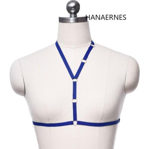 Sexy Multicolor Body Harness Cage Lingerie Harness Cage Bra 90s Cupless Lingerie Women Body Harness Belt Harness Belt Strap Bra