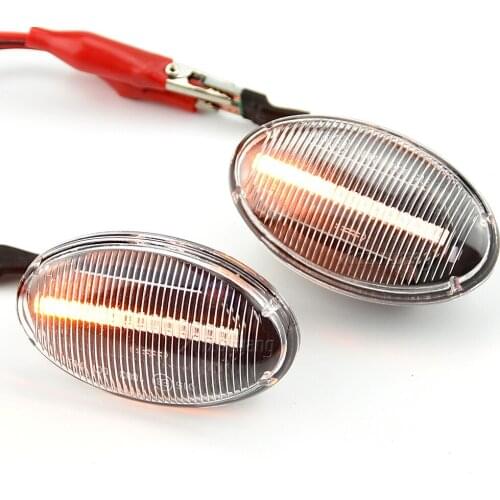 2pcs LED Dynamic Side Marker Turn Signal Light Sequential Blinker For Mercedes Benz Smart W450 W452 A-Class W168 Vito W639 W447