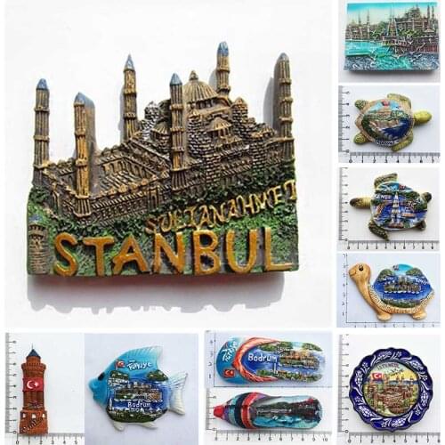 Turkey Istanbul Fridge Magnet Souvenir Turquia Bodrum Alanya Kemer 3d Tourism Magnets Home Decor Refrigerator Magnets Gift Ideas