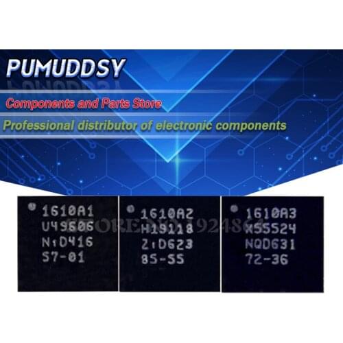 10PCS 1610A1 1610A2 1610A3 610A3B 1612A1 charger charging ic for iphone 5S 6 6plus 6s 6sp 7 7plus 8 8P X U2 usb ic chip 36pins