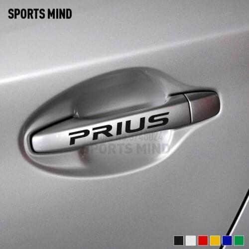 3 Sets SPORTS MIND For Toyota Prius TRD Accessories JDM Car Styling Handle Vinyl Car Sticker Decal Automobiles