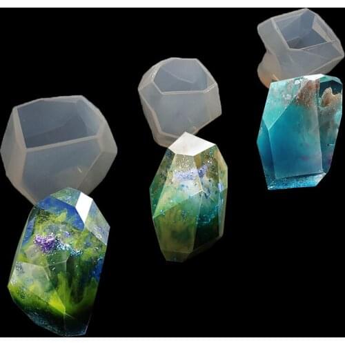 3 Style Cut Surface Silicone Mold DIY Crystal Drop Glue Jewelry Decoration Mold Liquid Silicone Mirror Food Grade Silicone