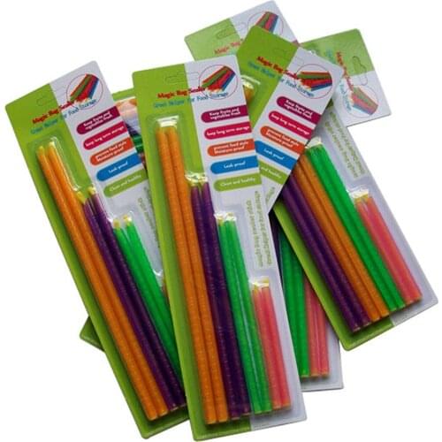 300 packs Magic Bag Sealer Stick Refrigeration Tools And Equipment Food Bag Sealing Clip Fresh Lock Stick Gift Packing